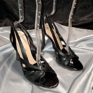 NEW LAMB black strappy high heel sandals SZ 8